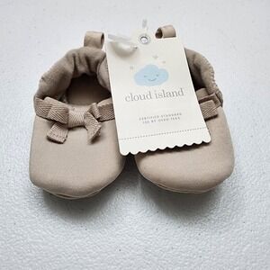 New Oeko-Tex Infants Girls 0-3 Months Light Brown Shoes